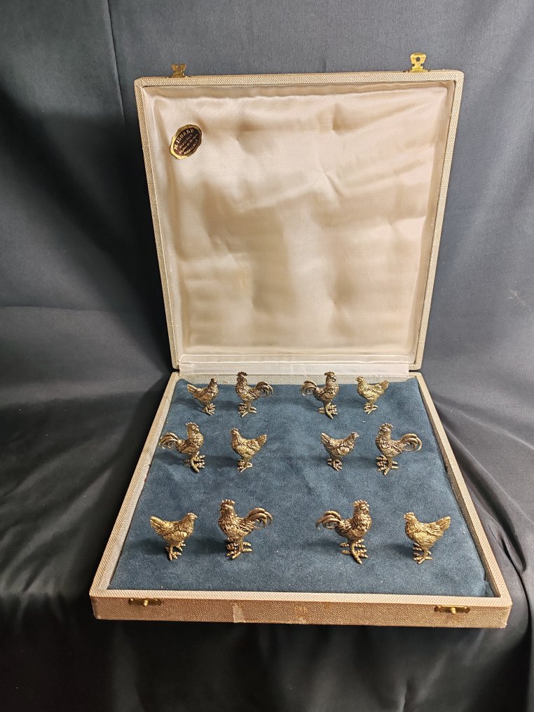 Knife rest (12) - Gilt bronze #1.0