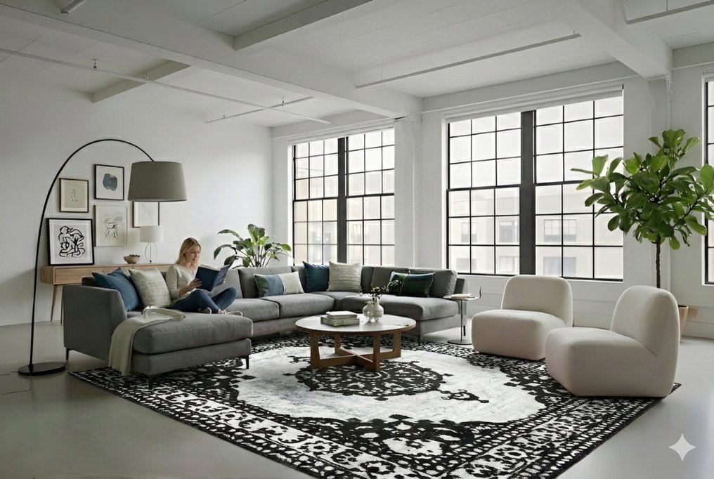 令人印象深刻的设计师复古 - XXL - 小地毯 - 395 cm - 270 cm - 有证书 #1.0