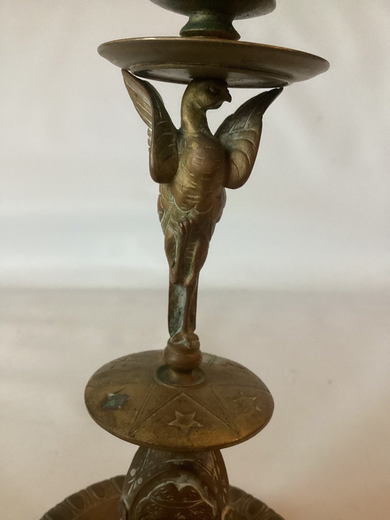 Candleholder Following an ancient Roman example - Bronze, Brass - To ancient Rome #4.3