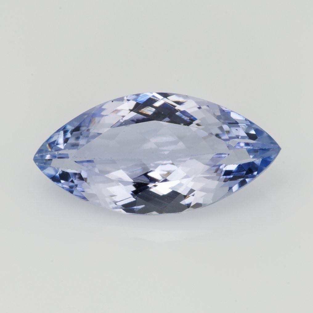 没有保留价 蓝色, 紫罗兰色 坦桑石  - 4.18 ct - 国际宝石研究院（IGI） - 浅银蓝色 #1.0