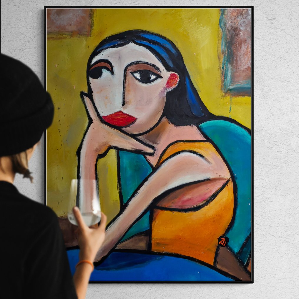 Arvydas Gaiciunas (Retne) - Kai N-33 — Contemporary Cubist Portrait #1.0