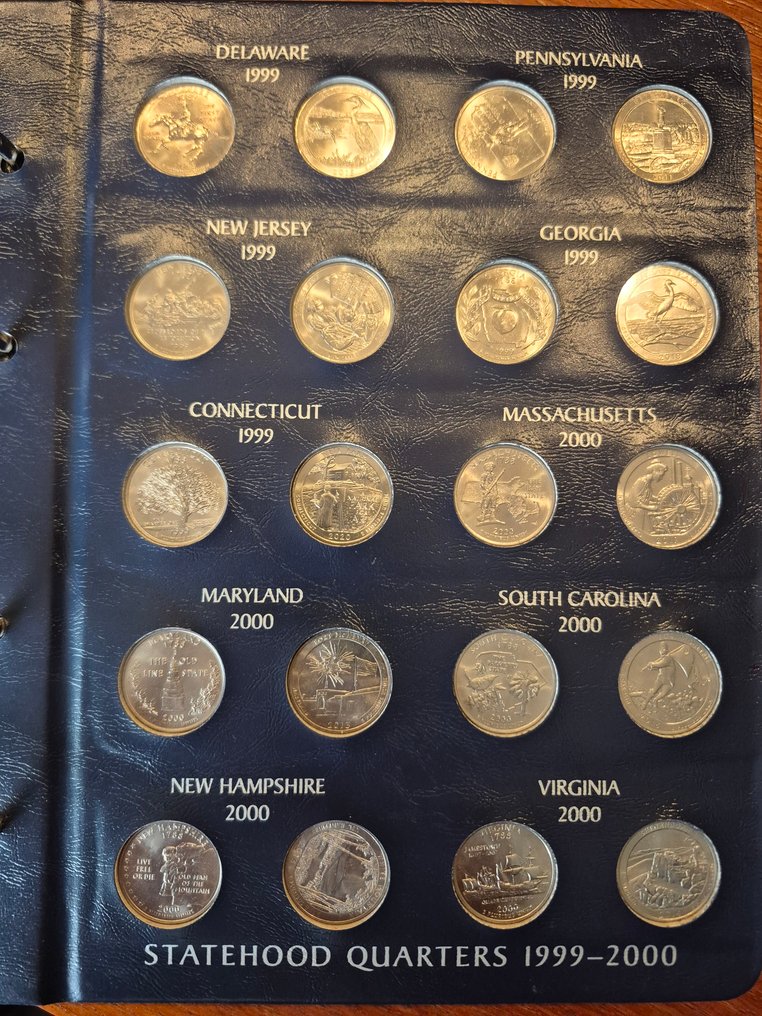 United States. "Fifty States Commemorative Quarter Series" - 112 coins  (No reserve price) #2.1