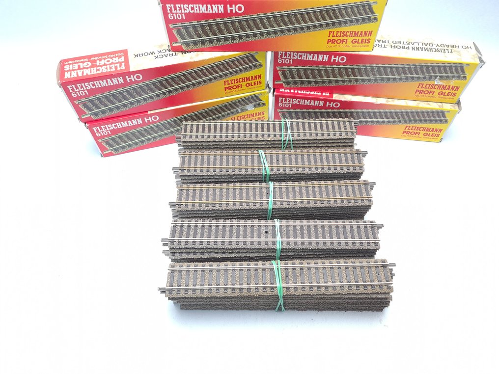 Fleischmann H0 - 6101 - Voie ferrée pour trains miniatures (50) - 50 rails Profirails #2.1