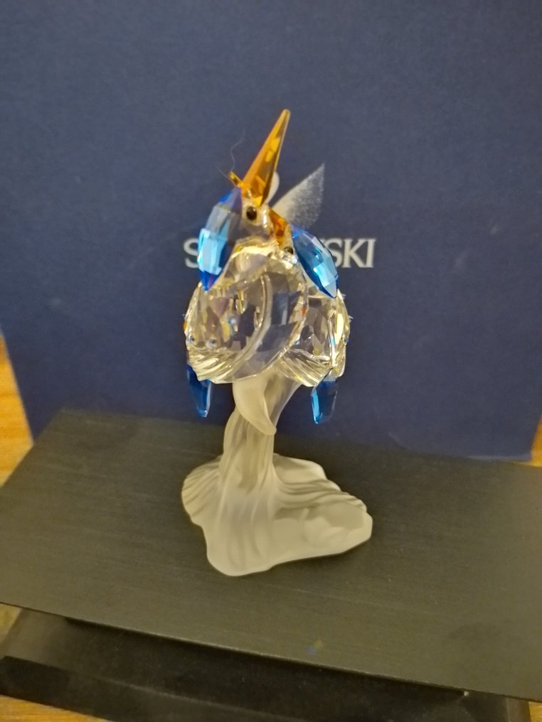 Swarovski - Figurka - Malachite Kingfishers - 623323 - Box + Certificate - Kryształ #2.1