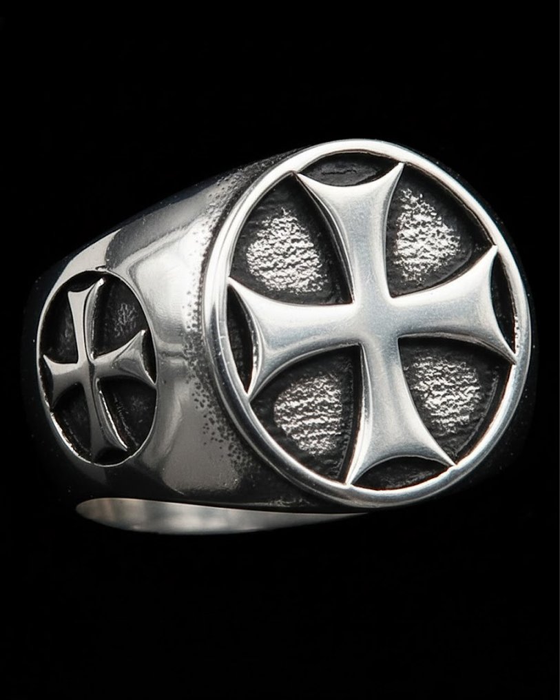 Cavaleria Ordinului Templier - Forța Sacră și Protecția Divină - Inel #1.0