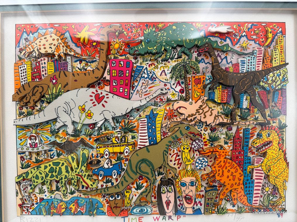 James Rizzi (1950-2011) - TIME WARP・ 3D Silkscreen #2.1