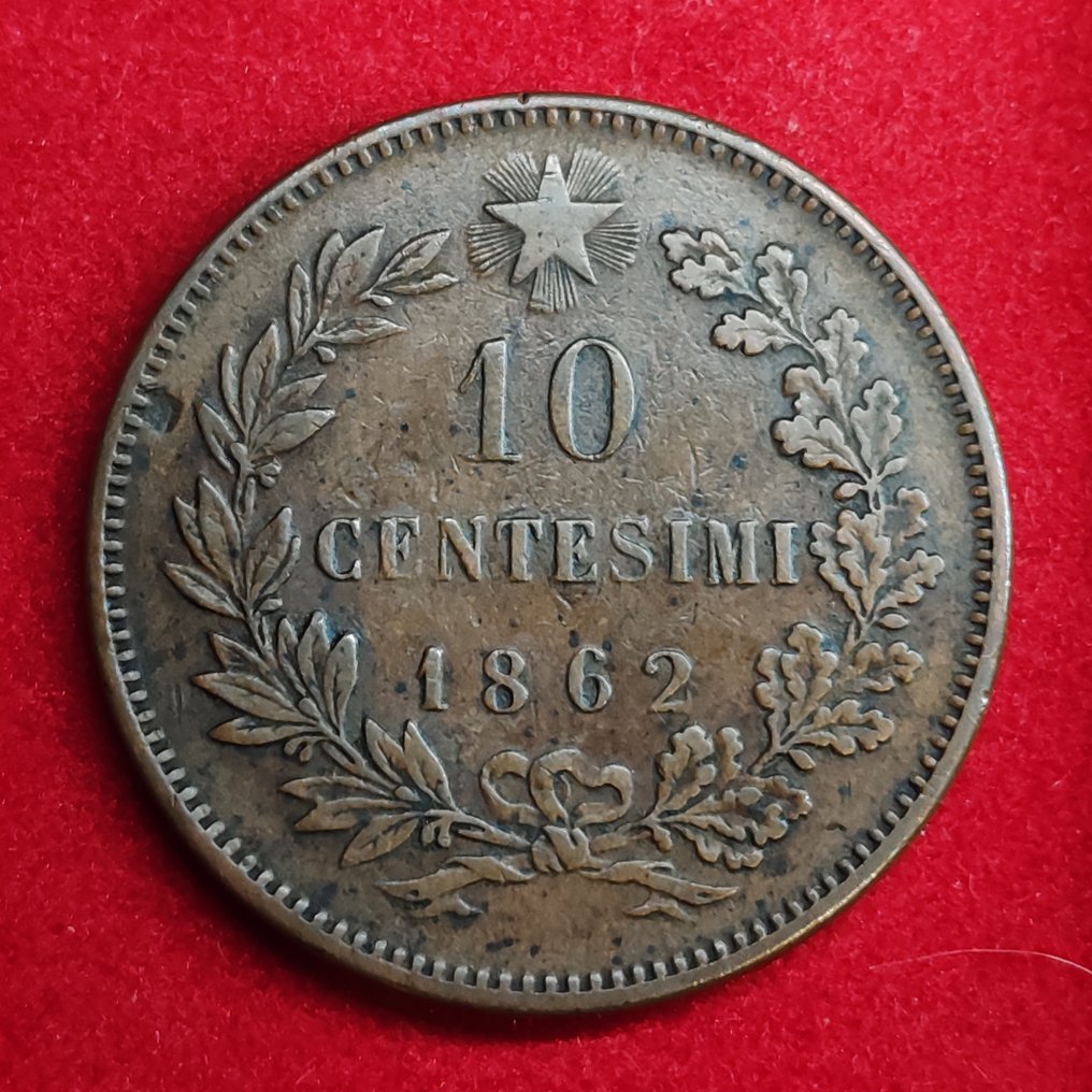 Italië, Koninkrijk Vittorio Emanuele II. Lotto 3 monete 1861-1862-1867 (Zonder minimumprijs) #4.3