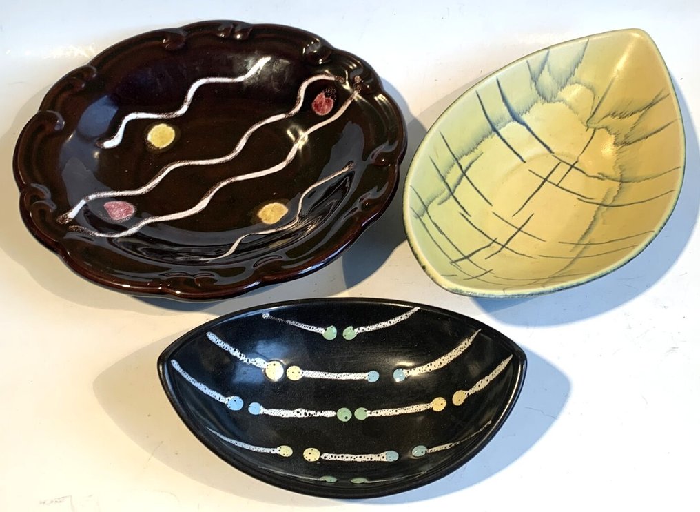 Platter - Ceramic - Four colorful bowls #4.3