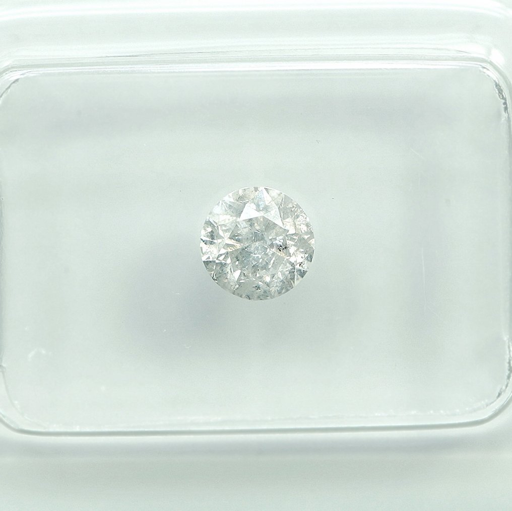 没有保留价 - 1 pcs 钻石  (天然)  - 0.50 ct - 圆形 - G - I3 - 安特卫普宝石报告（GRA） #3.2
