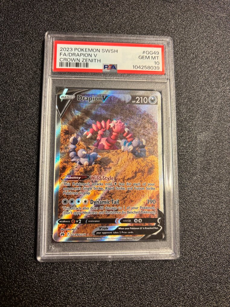 Pokémon - 1 Graded card - Drapion GG49 Full Art - PSA 10 - Sword & Shield - Crown Zenith #2.1