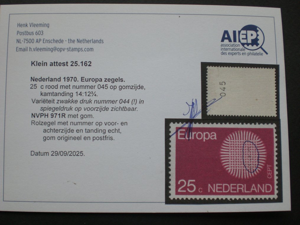 Netherlands 1923/1970 - Diverse snijfouten/perforatiefouten/spiegeldruk/kleurvlekken etc. #1.0