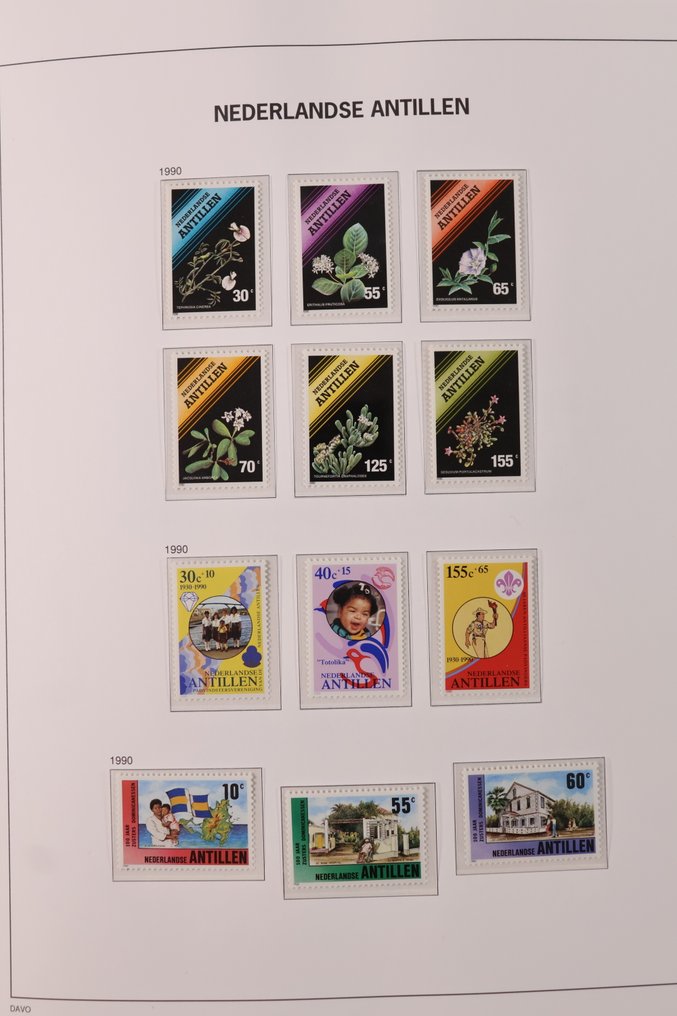 Antilele Olandeze 1990/2010 - Colecție avansată DAVO LX, album de pretipărire + casetă - fără preț minim #1.0
