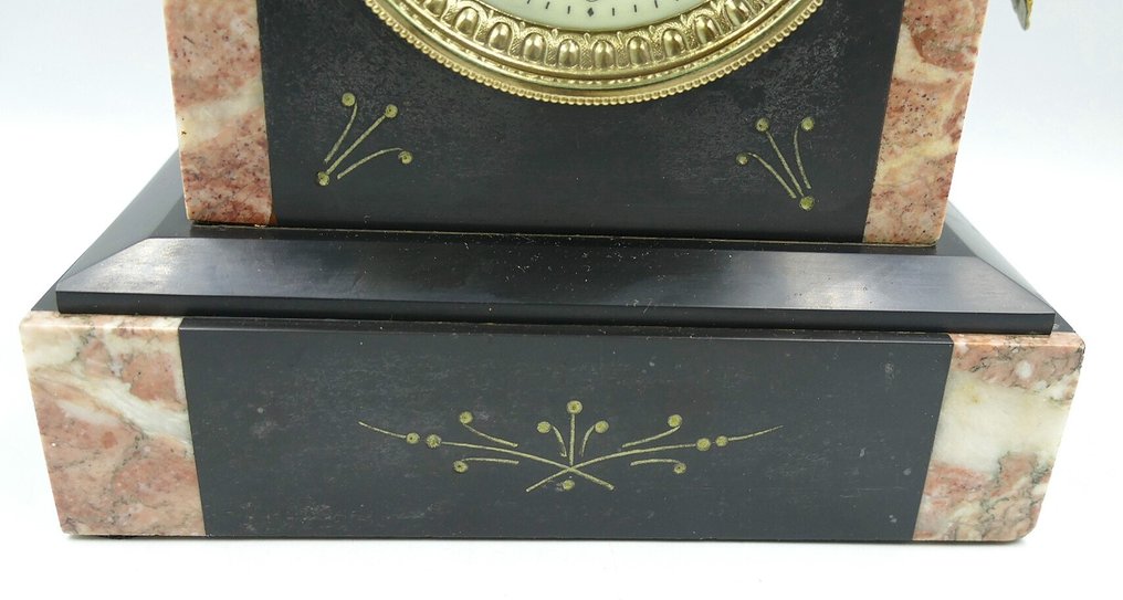 Klokke - Marmor, Råsink - 1850-1900 #3.2