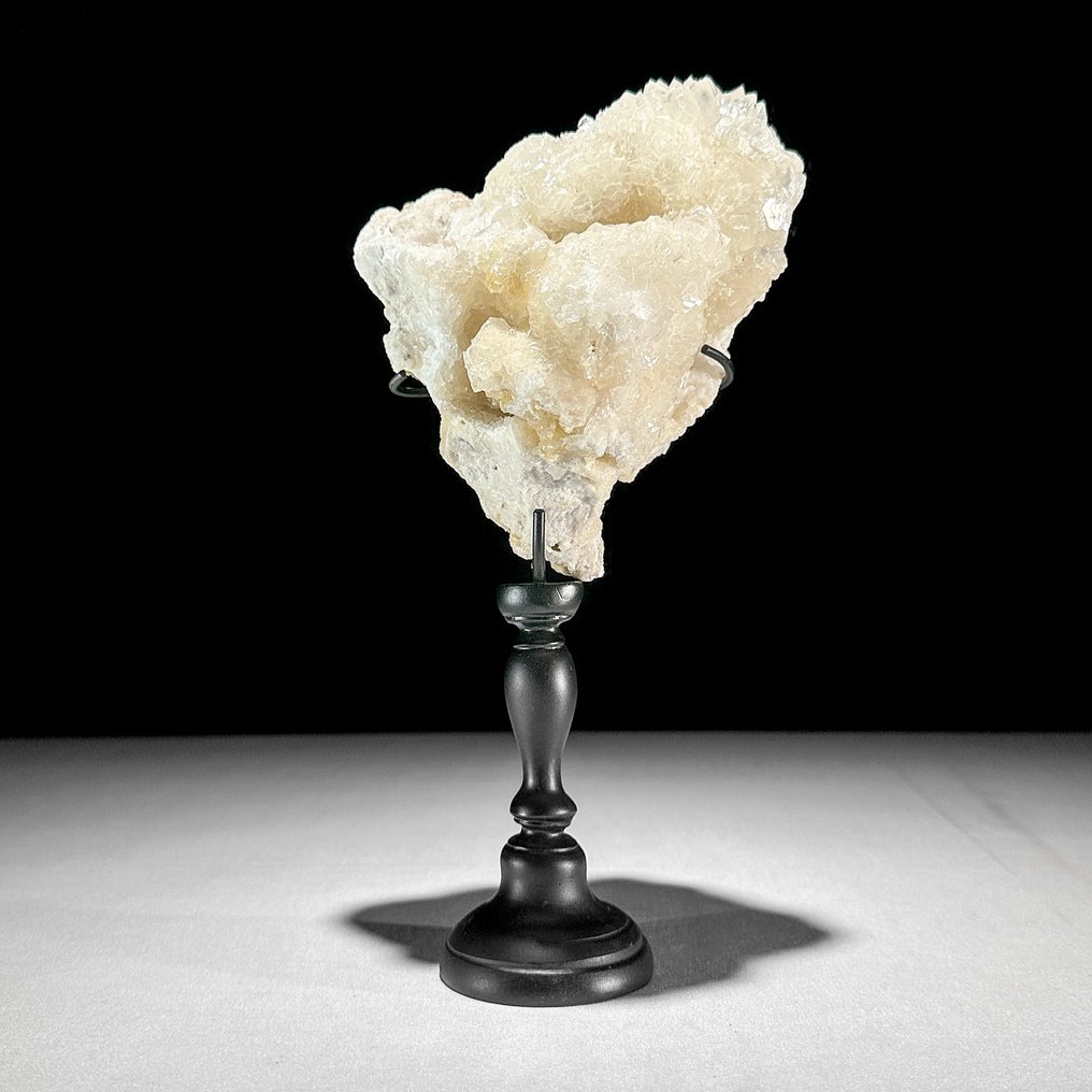 Geen minimumprijs - Prachtig paar calciet & pyriet Kristalcluster op maat gemaakte standaarden- 2600 g - (1) #2.1