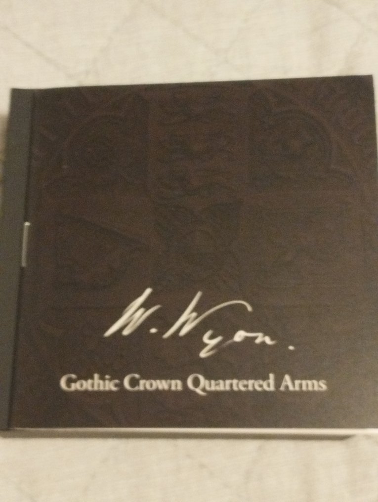 Storbritannia. 5 Pounds 2021 Gothic Crown Quartered Arms, 2 Oz proof #2.1