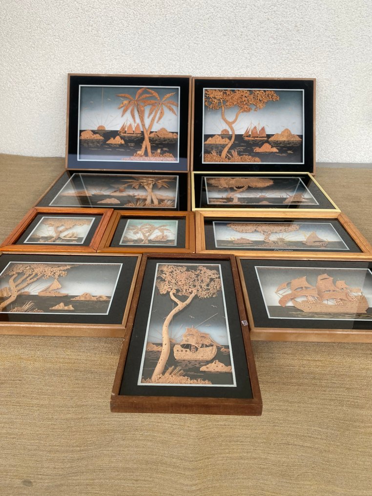 框架 (10)  - 木, 手工制作精美木结构和其他材料的3D视觉效果 #1.0