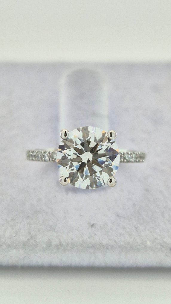 Gyűrű - 14 kt. Fehér arany - 2.28ct. tw. Gyémánt (Laboratóriumban előállított) - Gyémánt #1.0
