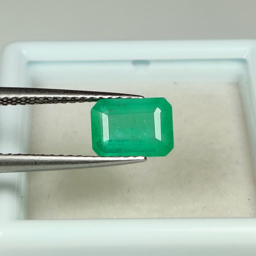 Ohne mindestpreis - 1 pcs Grün Smaragd - 1.29 ct - International Gemological Institute (IGI) #2.1