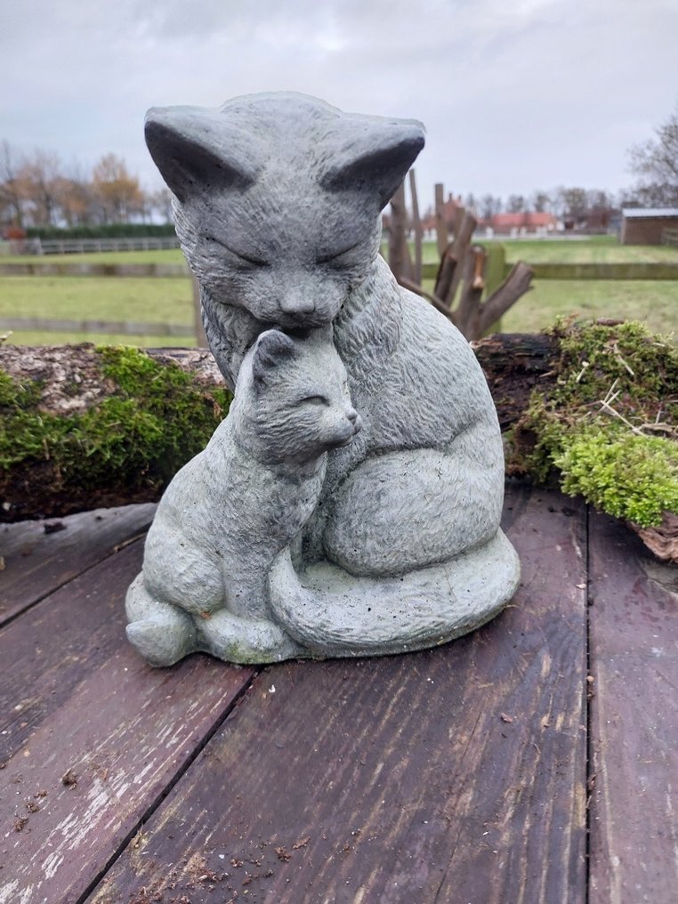 Patsas, cat with small kitten - 25 cm - harkko #4.3