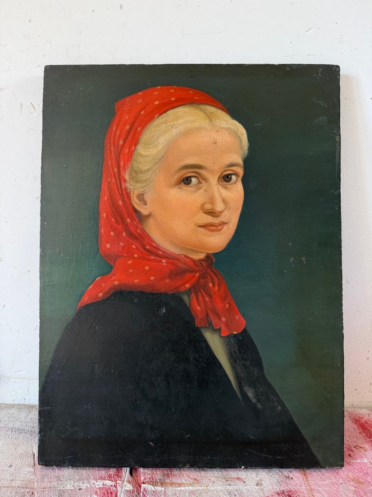 Continental school (XX) - Portrait of an attractive lady. No reserve! #1.0