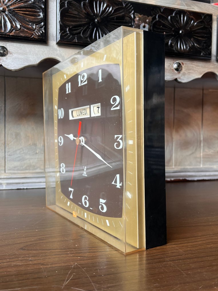 掛鐘 - Jaz -   黃銅, 塑料 - 1970-1980 - 电子 #1.0