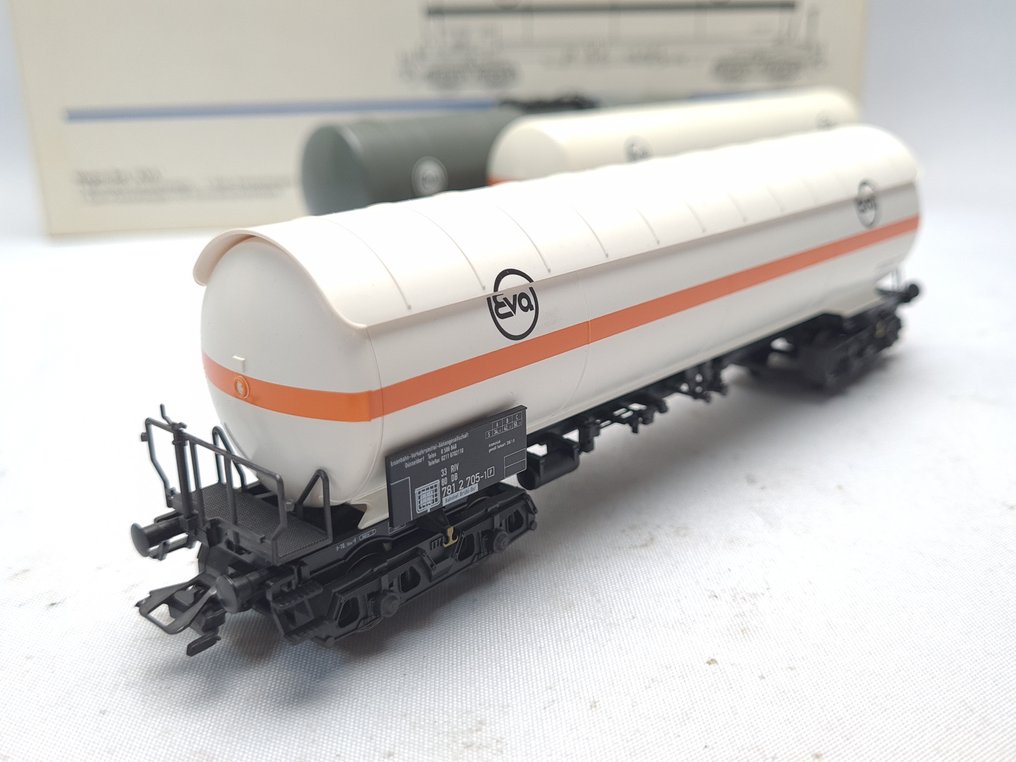 Märklin H0 - 4855 - Modellvonat teherfuvarozási vagonszett (1) - 3 x EVA ketelwagens - DB #3.2