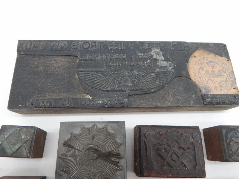 Unknown - Badge - masonic franc maconnerie collection antique stamps - 19th - late #3.2