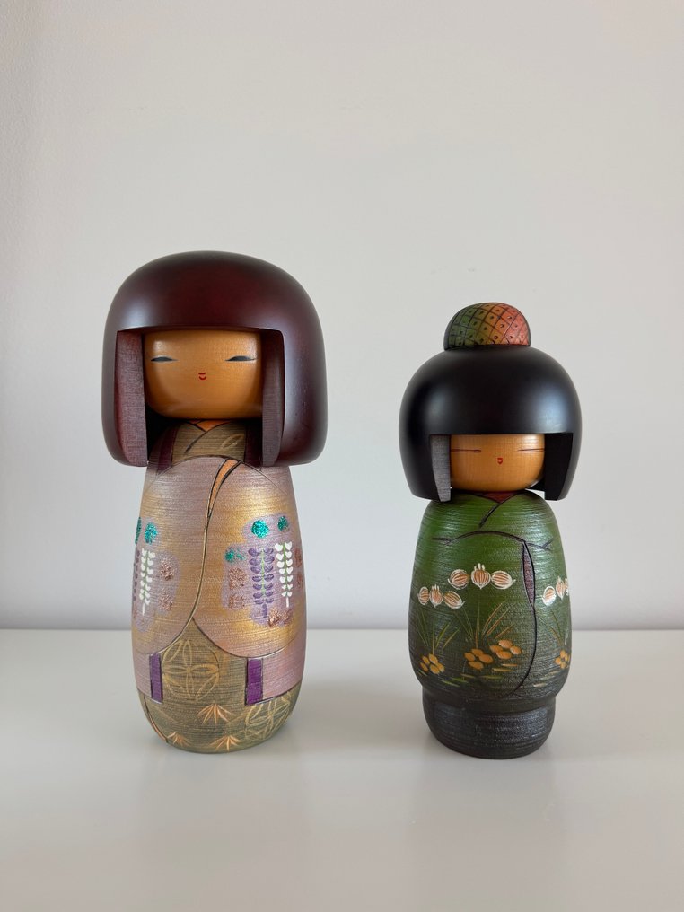 永恒复古的日本创意小木偶,藤川正江手工优雅之作 - 木 - Fujikawa Masae - 日本 - 昭和年代(1926-1989) #1.0