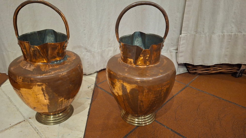 Váza (2) - Réz, Sárgaréz - N2 Mezzina rame #1.0