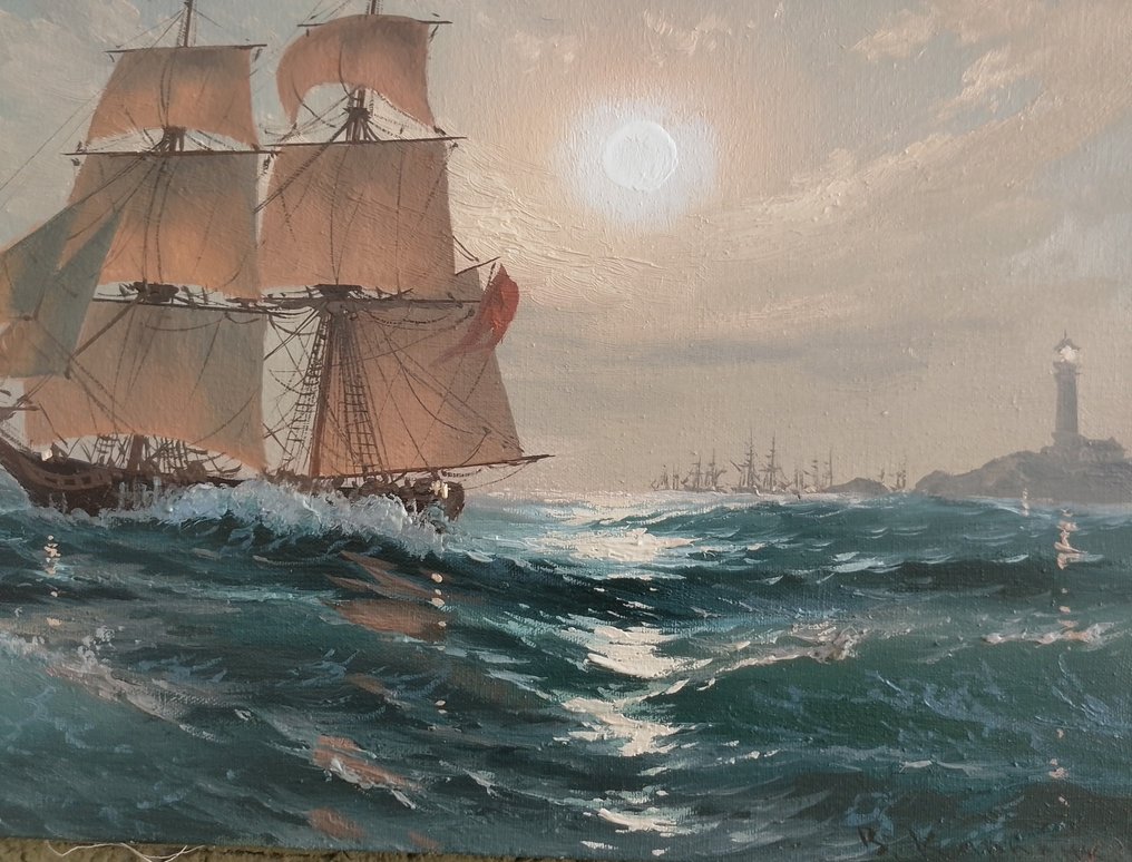 Vitalii Karpenko (1963) - Seascape evening #4.3