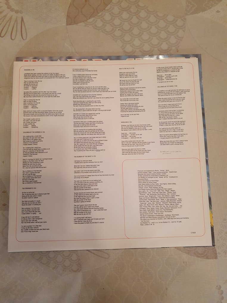 Iron Maiden - The Number of the Beast - 1st EU pressing - LP专辑(单品) - 1982 #3.2