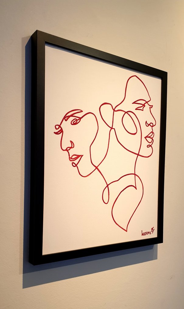 Liesens - My soulmate (Handpainted on canvas met lijst) #4.3