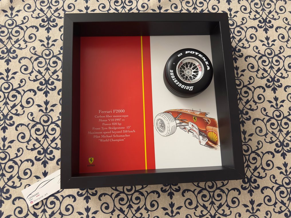 Artwork - Ferrari - Ferrari pneumatico bridgestone anteriore Michael Schumacher - Leonard C. D. - unico numerato - 2025 #1.0