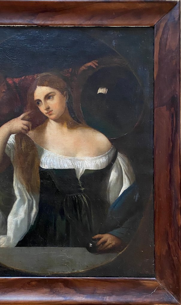 Scuola Veneta (XVIII) - Donna con specchio #3.2