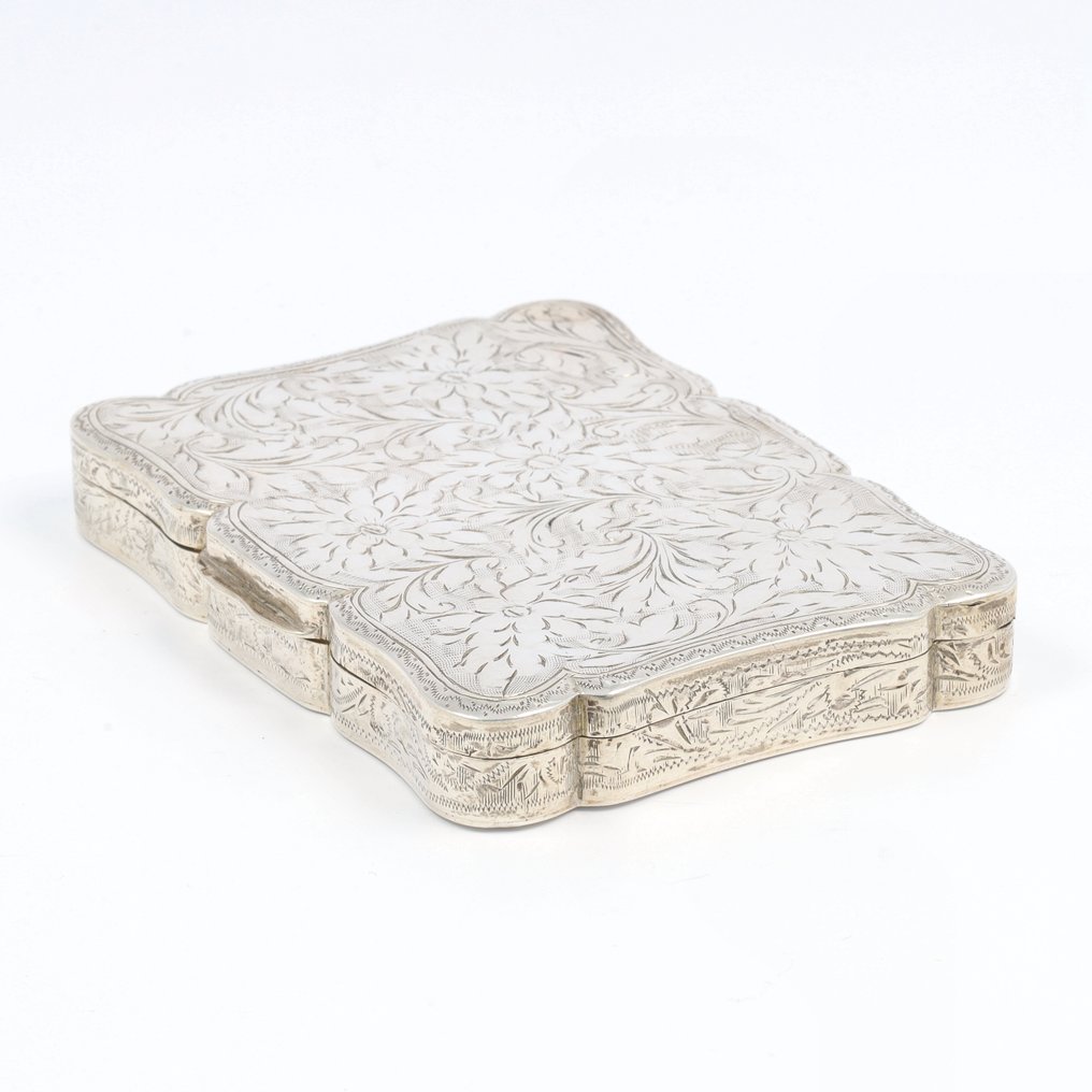 Helsinki 1956 - Kaartjesdoos ''Flower Decor'' - Box - .813 silver #4.3