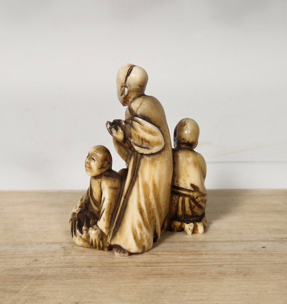 四个僧侣 - 象牙 - 日本 - 明治時期（1868-1912） #2.1