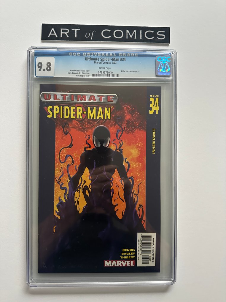 Ultimate Spider-Man #34 - CGC 9.8 - Eddie Brock (Venom) appearance - 1 Graded comic - 第一版 - 2003 #1.0