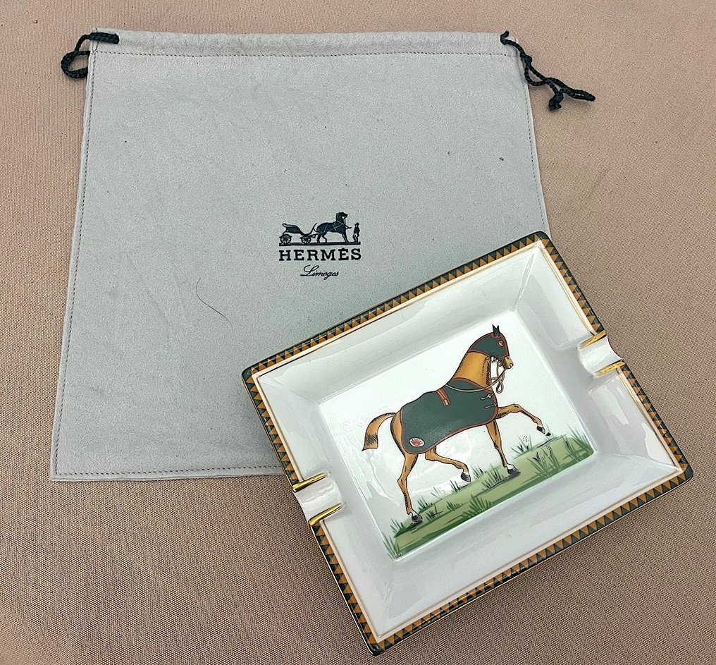 Hermès - Ashtray - « Pur-Sang » - Porcelain - Ashtray / Catch-all tray #2.1