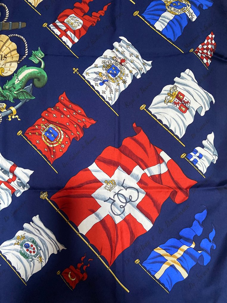 Hermès - " Pavois" by Philippe Ledoux 1964, réédité en 1990 et 2012 - Écharpe #1.0