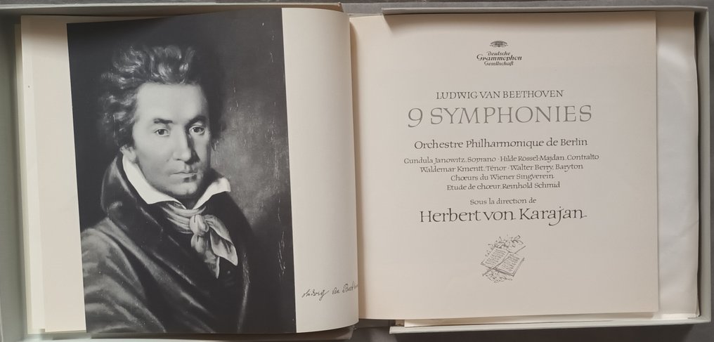 Two excellents et limited coffrets Herbert von Karajan - Beethoven: 9 Symphonies; Wagner: Siegfried - Useita teoksia - LP-boksi - SKL 101/108 ja 6543 536/40 - 1962 #4.3