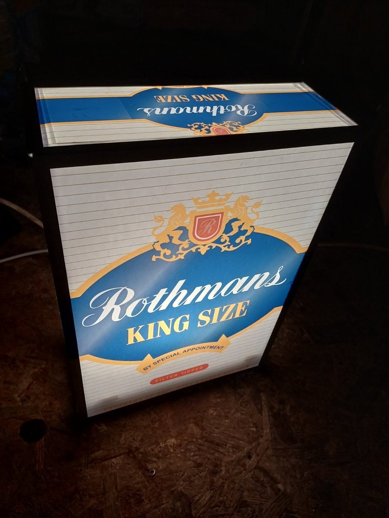 Placa iluminada Rothmans - Sinal luminoso - Metal, Plástico #2.1