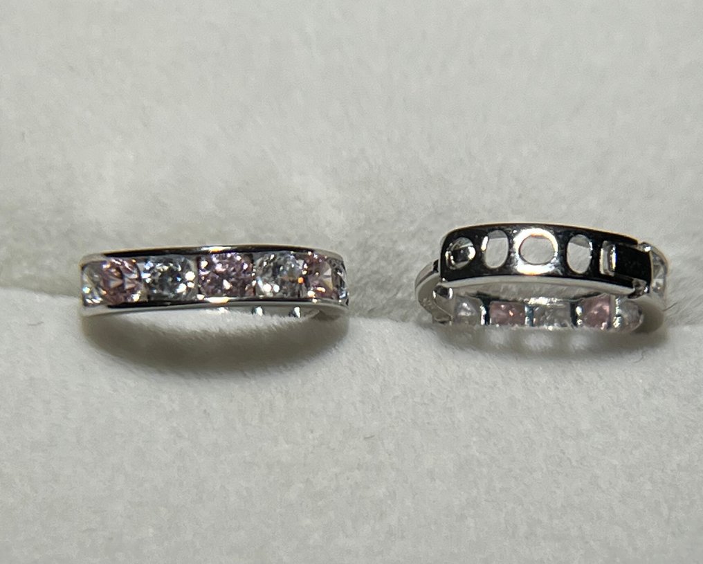 Zonder minimumprijs - Huggie oorbellen - 14 karaat Witgoud - 585er Huggies witgoud #3.2