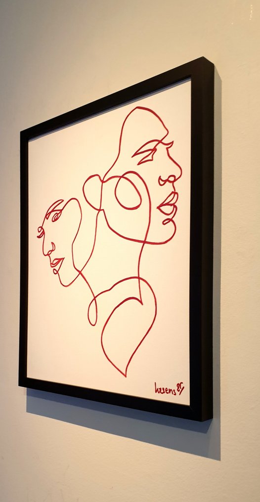 Liesens - My soulmate (Handpainted on canvas met lijst) #2.1