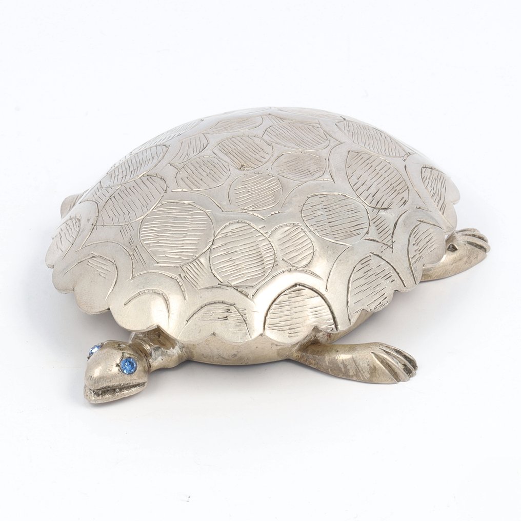 Schildpad doosje - Scatola - .900 argento #1.0