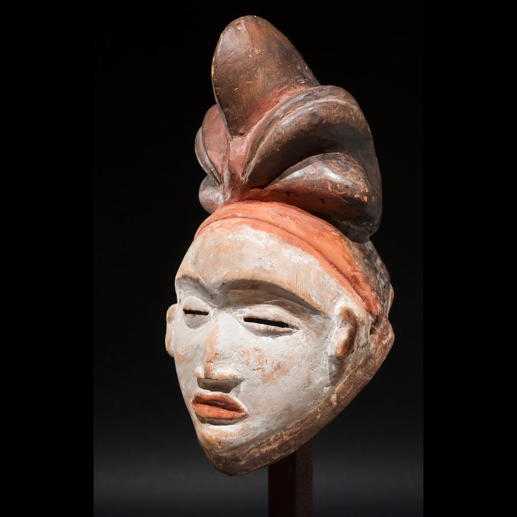 Exceptionelt gammelt maske - Punu - Gabon #3.2