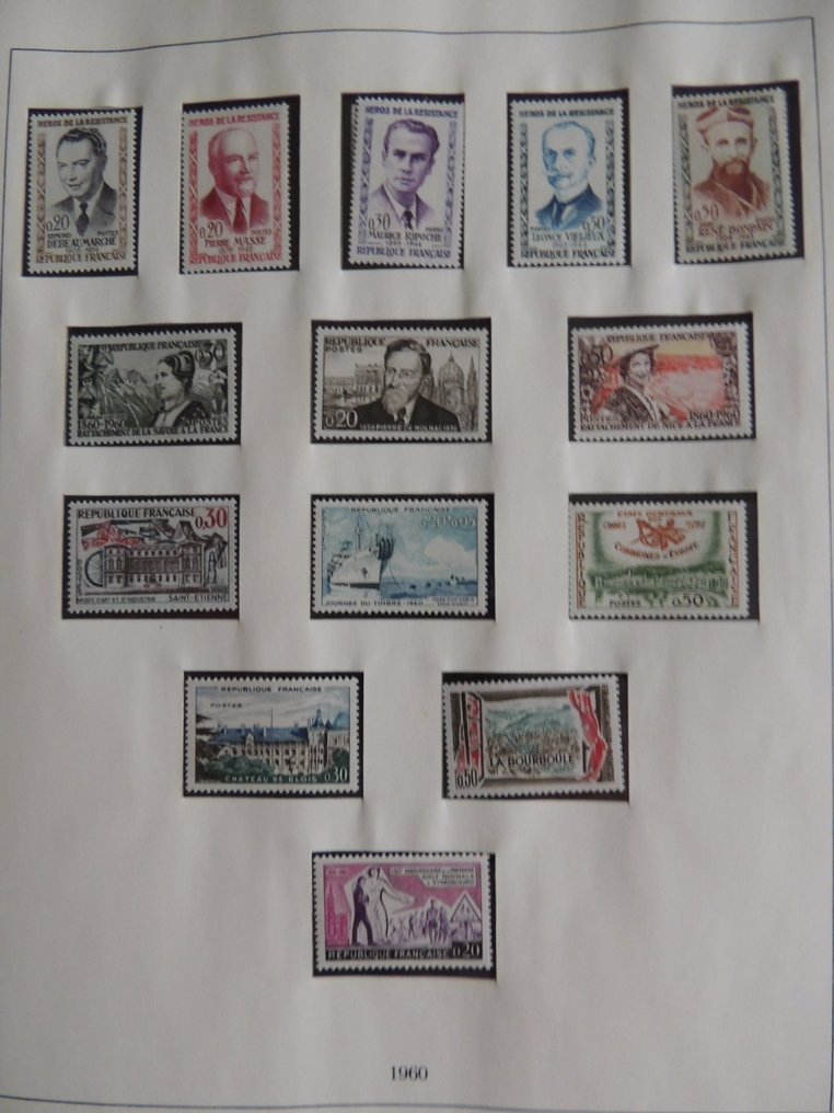 France 1960/1976 - Advanced collection in a binding. #2.1