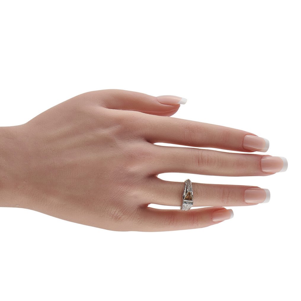 Gyűrű - 18 kt. 18 karátos fehérarany 2,22 karátos gyémántgyűrű, Fehér arany - 2.22ct. tw. #3.2