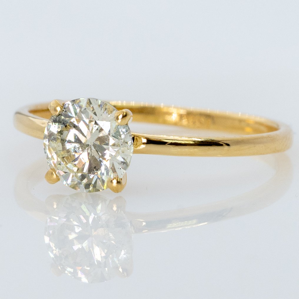 Nincs minimálár - Gyűrű - 18 kt. Sárga arany - 0.97ct. tw. Gyémánt (Természetes) - GWLab #1.0