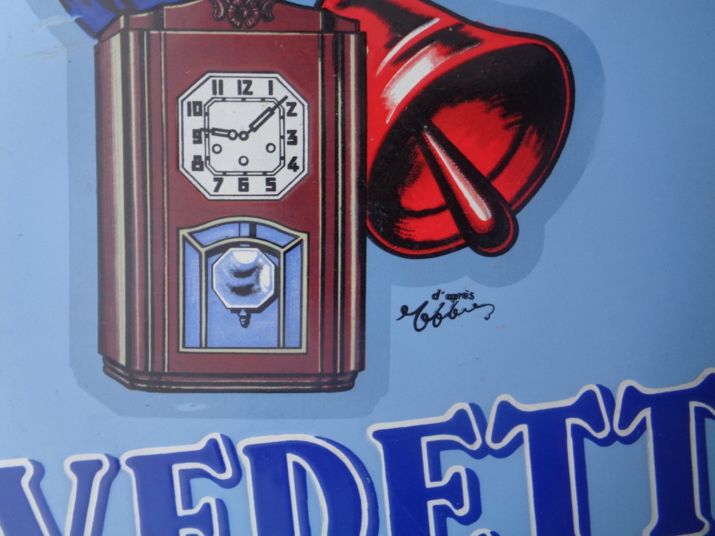 Vedette- Carillons - Reveils - Pendules Electriques - Vedette - Cappiellio - Piatto smaltato - Smalto #4.3