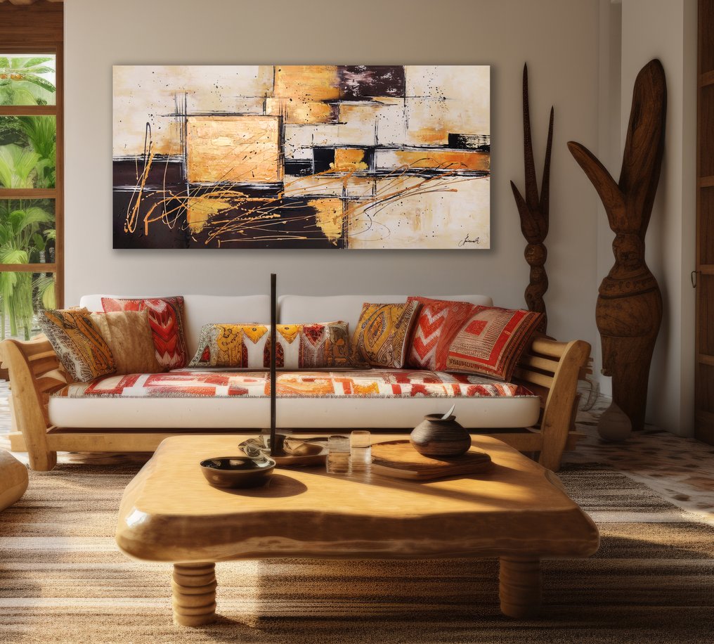 Monika Spiewak - Abstract - XXL - Oil Painting Stretched On The Frame - Ready To Hang - 1/1 Unique Piece #1.0